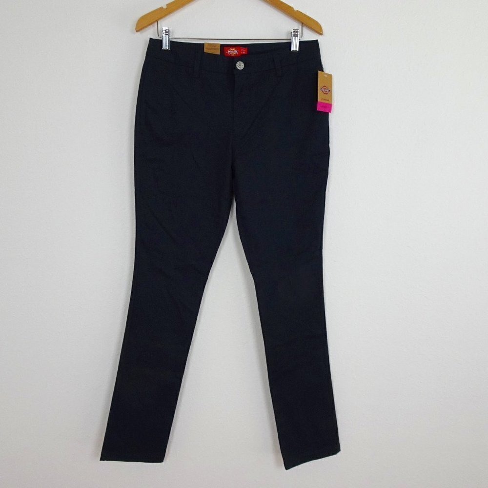 Dickies Skinny Twill Pants Juniors Size 9 Blue Stretch